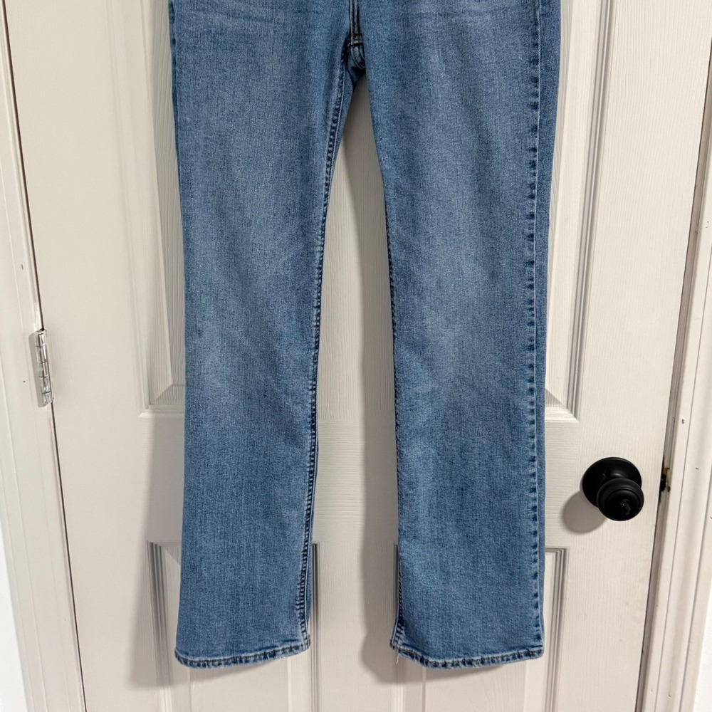 Levis Superlow Bootcut Jeans Women 26 Blue Denim Low Rise Y2K Streetwear Stretch - Picture 4 of 15